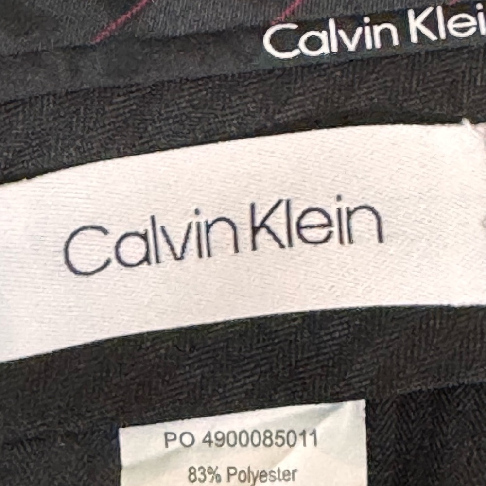 Calvin Klein JEROME Slim Fit Medium Gray Trousers Dress Pants, Size 34W X 32L - Picture 9 of 14